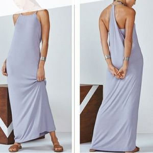 FABLETICS Neema lavender Purple Racerback Maxi Dress Floor goddess Size small